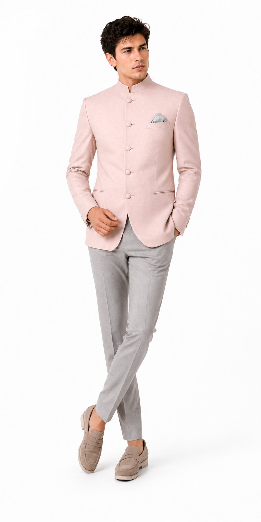 Soft Powder Pink Jodhpuri