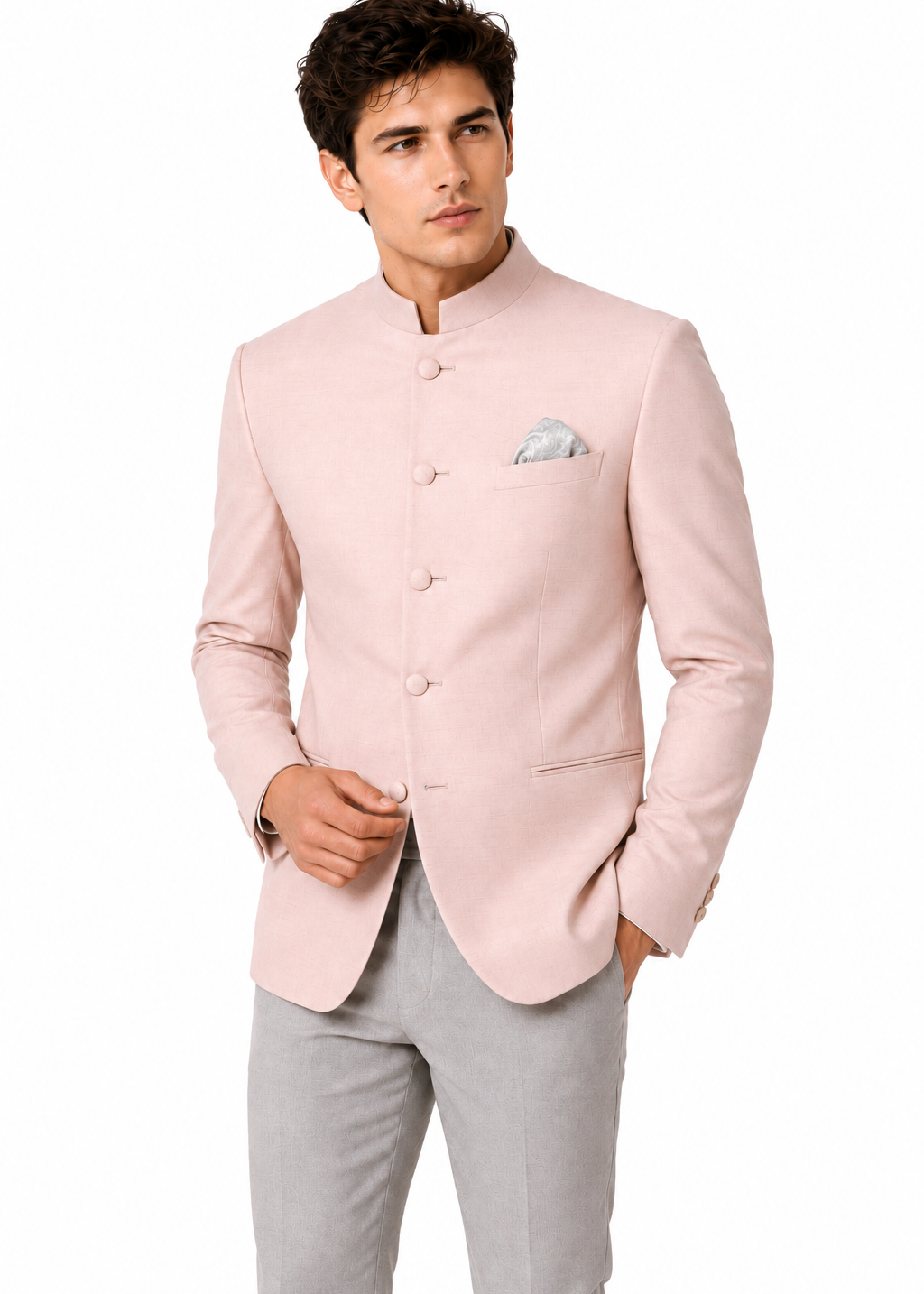 Soft Powder Pink Jodhpuri