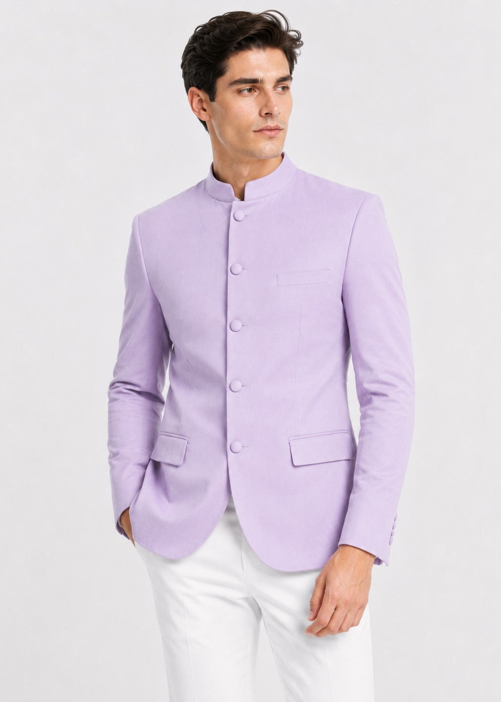 Lavender Tailored Jodhpuri Suit