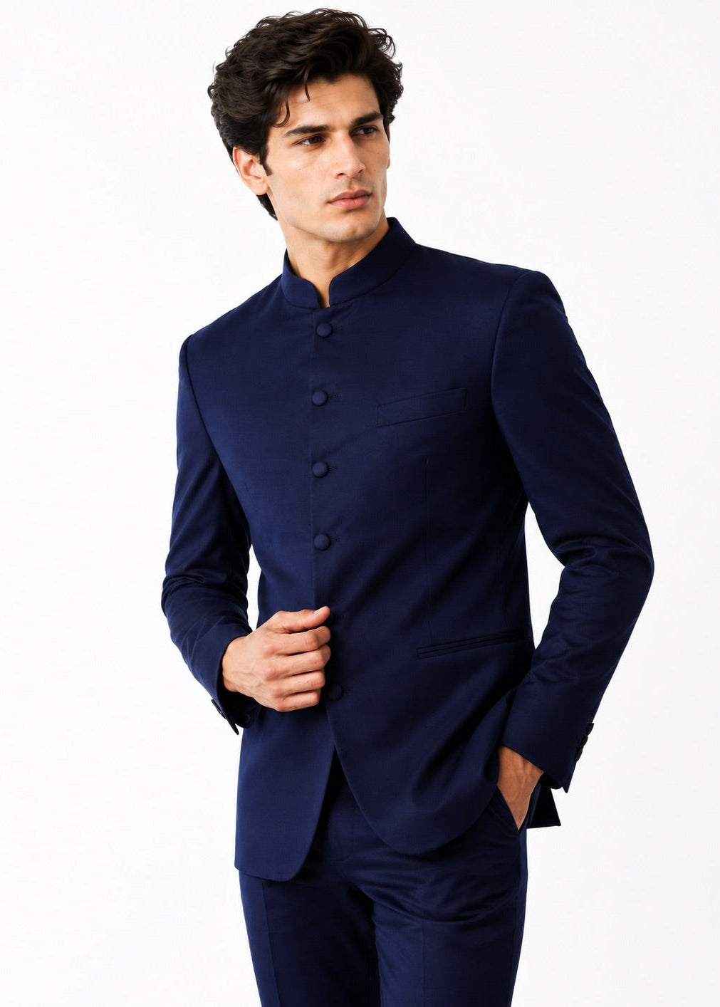 Navy Blue Classic Jodhpuri