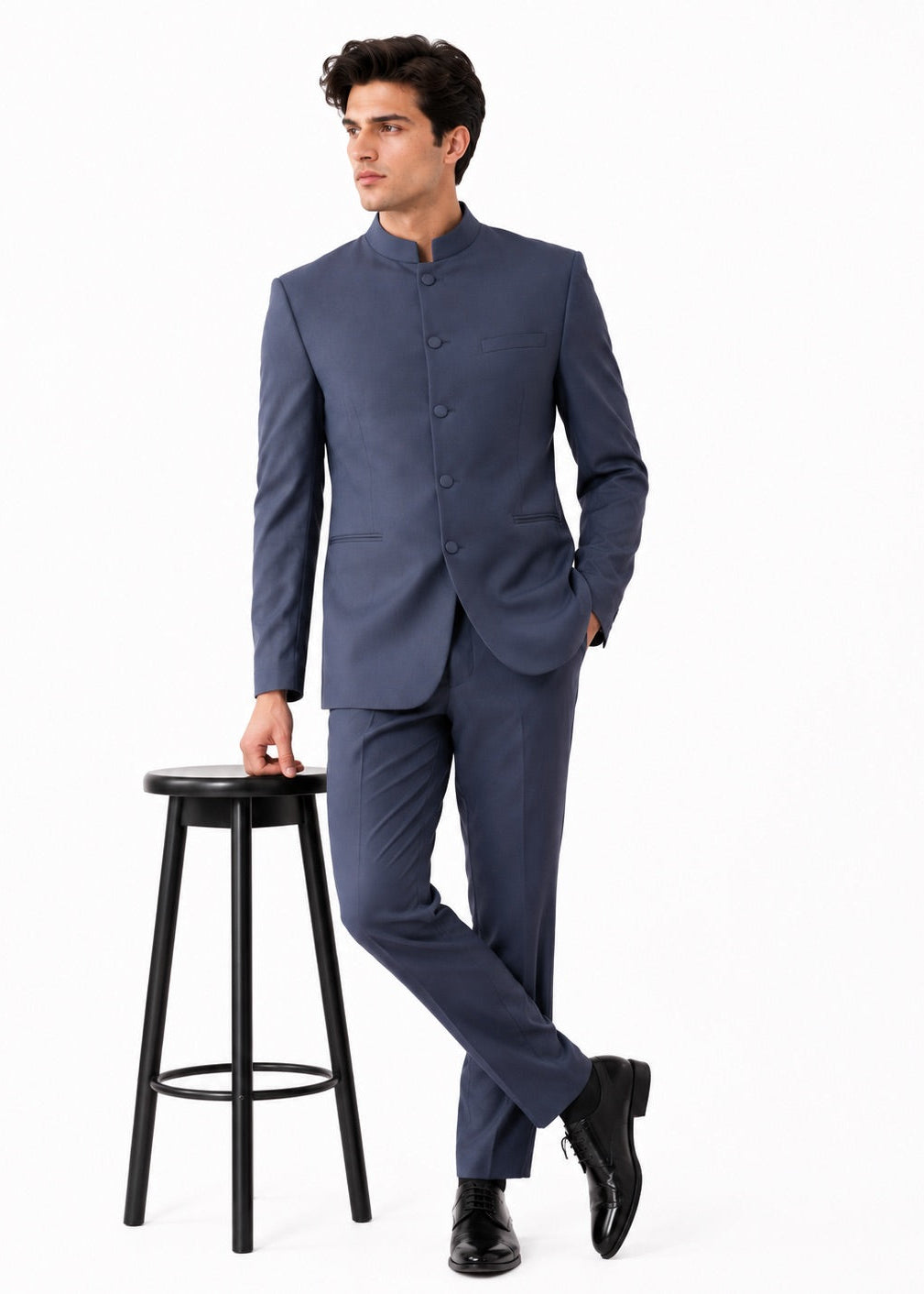 Slate Blue Jodhpuri Suit