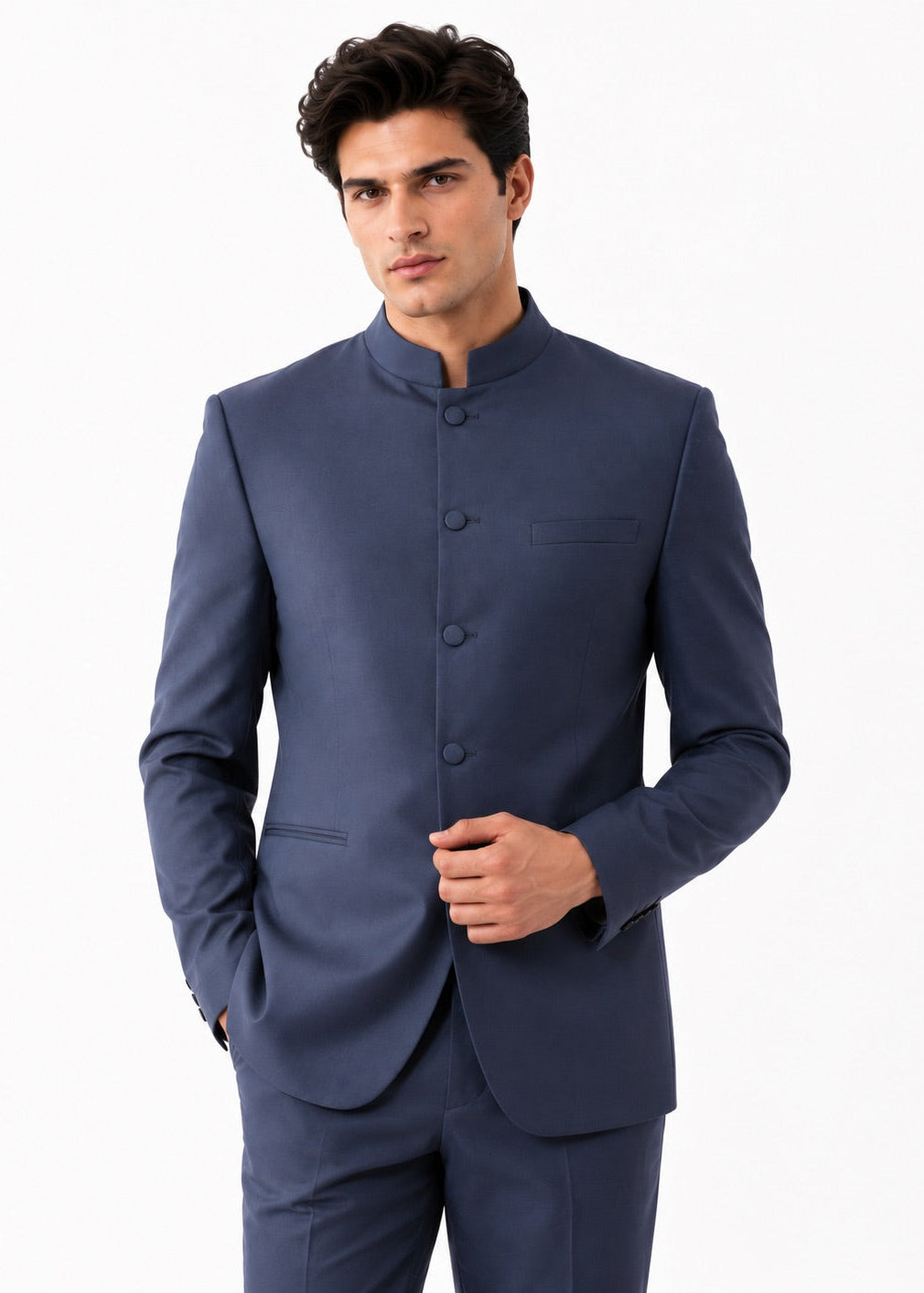 Slate Blue Jodhpuri Suit