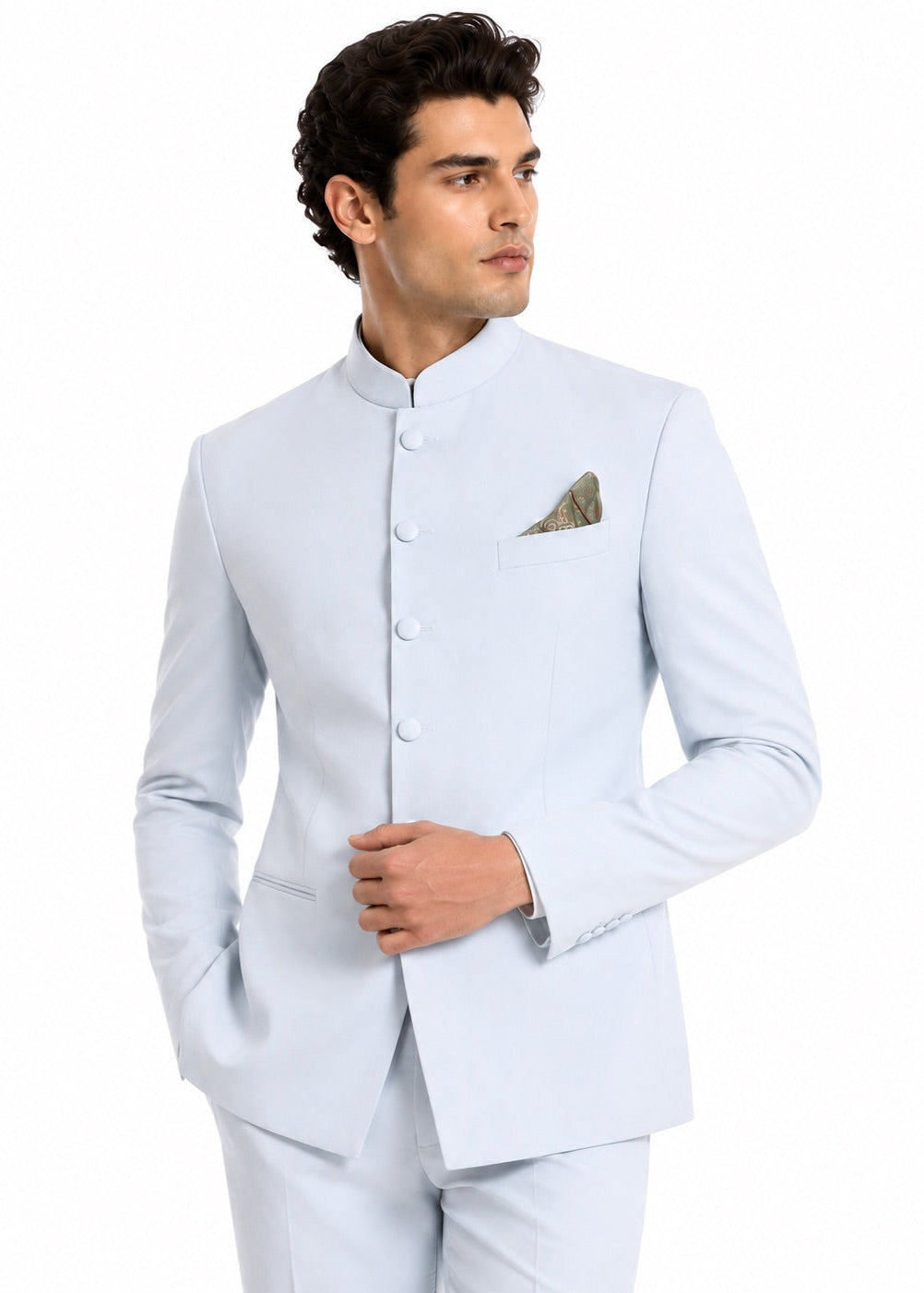 Powder Blue Classic Jodhpuri