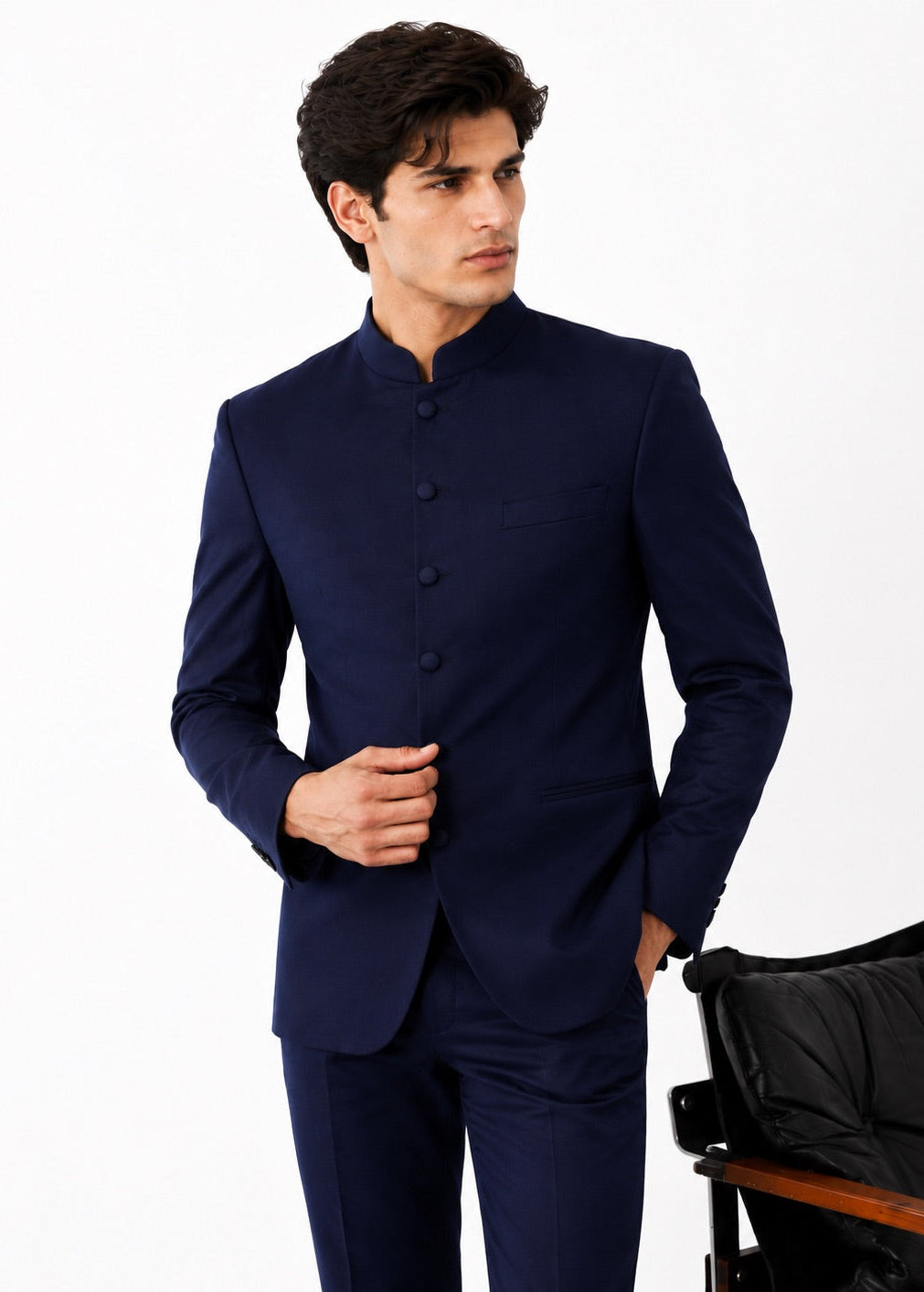Navy Blue Classic Jodhpuri